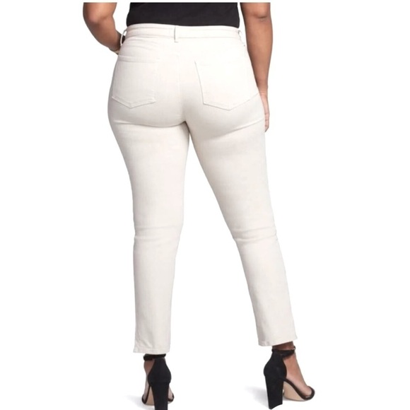 Not‎ Your Daughters Jeans Curves 360 White Denim Jeans, Size 10. - Picture 3 of 14